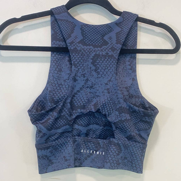 ALLFENIX  Melbourne  Australia Snake Print Sports bra Padded Blue Medium - Picture 4 of 6